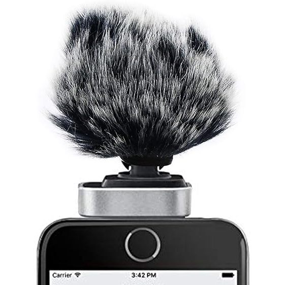 ไมโครโฟน Furry Windjammer สําหรับ MV88 - Custom Pop Filter Deadcat กระจก Wind Jammer สําหรับ MV88 iO