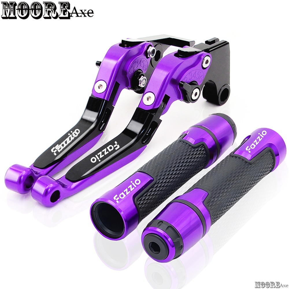 MooreaxeสําหรับYamaha Fazzio 125 2023 รถจักรยานยนต์ปรับพับขยายได้คลัทช์เบรคHandlebar Grip TZ01
