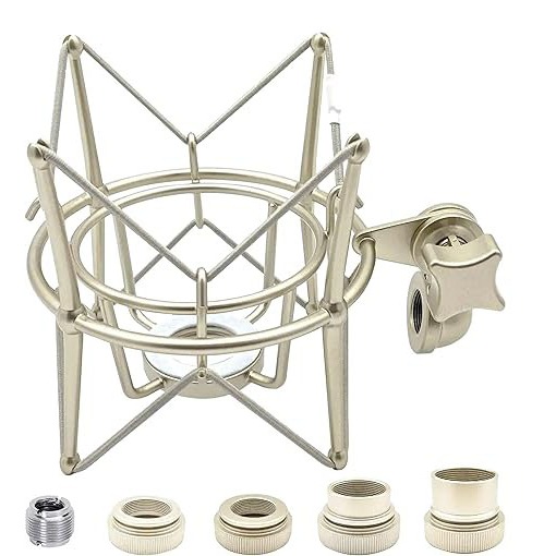 AT2020 Shock Mount Universal ไมโครโฟนผู้ถือ Spider Recording Mic Shockmount Stand ใช้งานร่วมกับหลายค