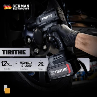 TIRITHE Wrench ประแจผลกระทบ 20V ประแจไร้แปรงถ่าน 500NM พร้อมแบตเตอรี่ 2 ก้อน