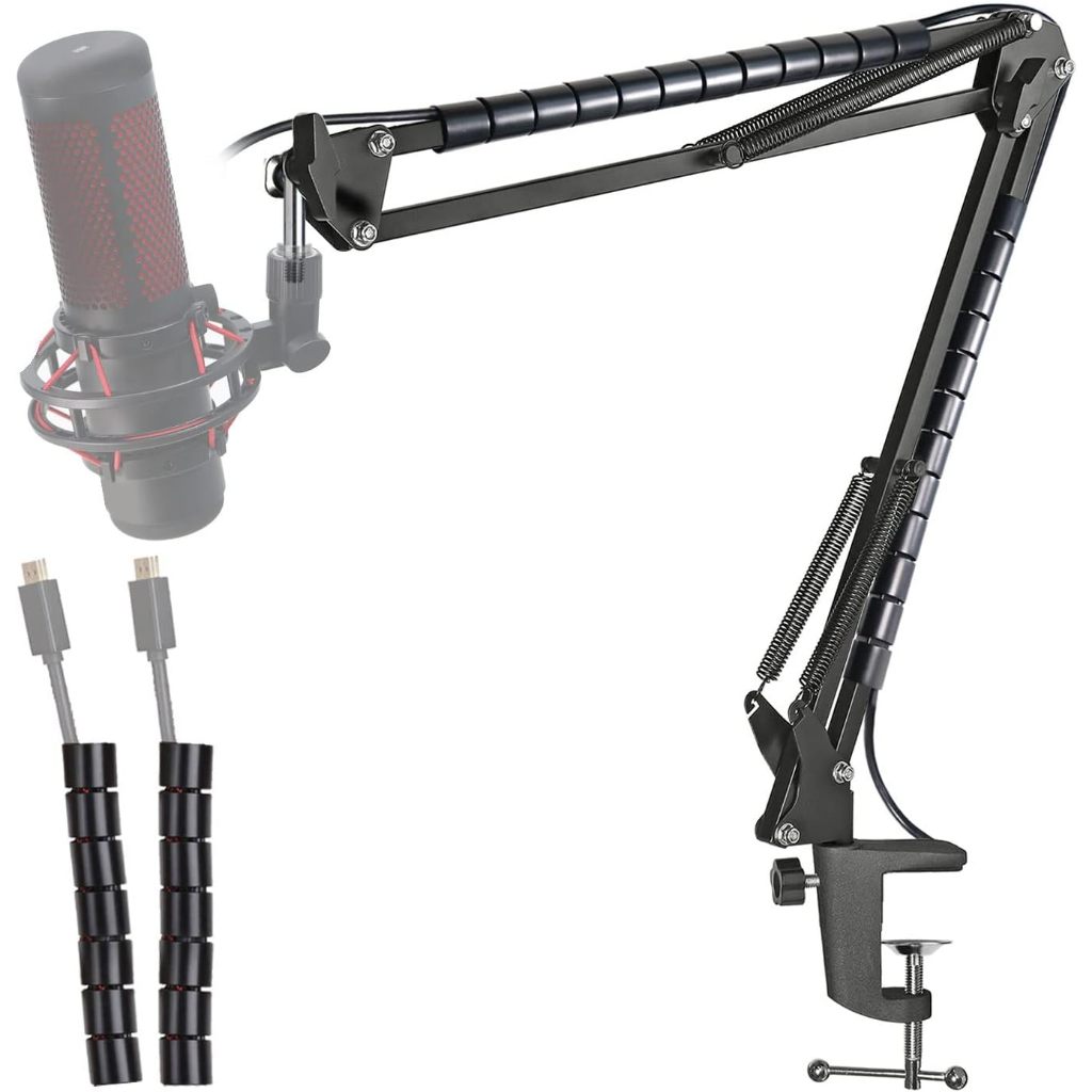 แขนไมค์สําหรับ HyperX QuadCast - แขนบูมมืออาชีพเข้ากันได้กับ HyperX QuadCast S และไมโครโฟน QuadCast,