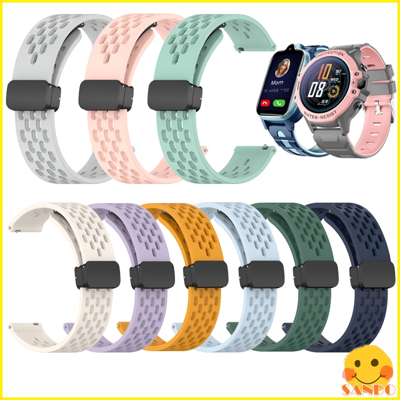 Aolon DF96 DF95 DF93 DF92 เด็กสมาร์ทนาฬิกาแม่เหล็กพับหัวเข็มขัดสายซิลิโคนอ่อนนุ่ม สาย Aolon DF96 DF9