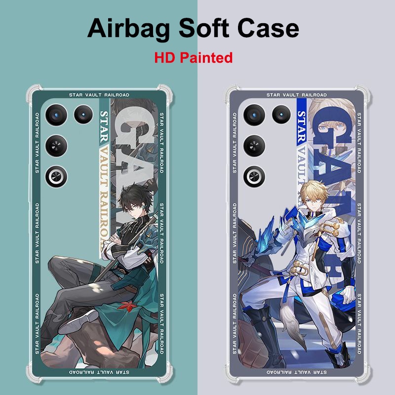 สําหรับ Nubia Red Magic 11 Air Crystal Case HD ทาสี Air Bag 360 ป้องกัน Matte Back Shell สําหรับ ZTE Red Magic 11Air 5G Coque