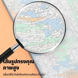 ภาพวาดสีน้ํามันดิจิตอล 20 * 20 ซม. พร้อมเพ้นท์+พู่กัน ภาพวาดอะคริลิค, ภาพวาดสีน้ํามันดิจิตอล, ของขวัญ ทําเอง