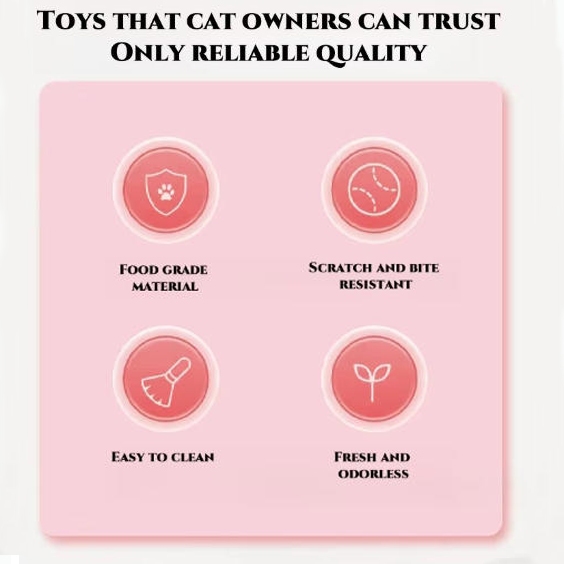 สมาร์ท Interactive ของเล่นแมว Ball Fast Rolling ในถุงซ่อนและค้นหาของเล่นลูกแมว Motion Activated Interactive ของเล่นแมวสําหรับในร่ม - รูปที่ 3