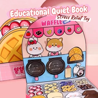 Quiet Book แฮนด์เมด Busy Book ของเล่นเด็ก DIY หนังสือแฮนด์เมด กึ่งสําเร็จรูป แฮนด์เมด เสียงเงียบ พัฒนาทักษะการลงมือปฏิบัติจริงของเด็ก คลายเครียด ของเล่น