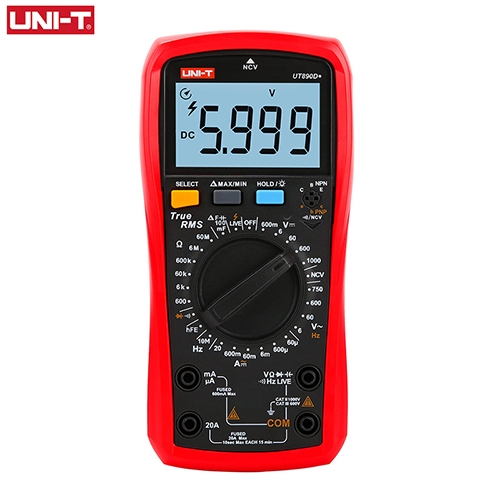【From Thailand】UNI-T มัลติมิเตอร์แบบดิจิตอล Professional AC DC ไฟฟ้าหลายเมตร UT890C UT890D+