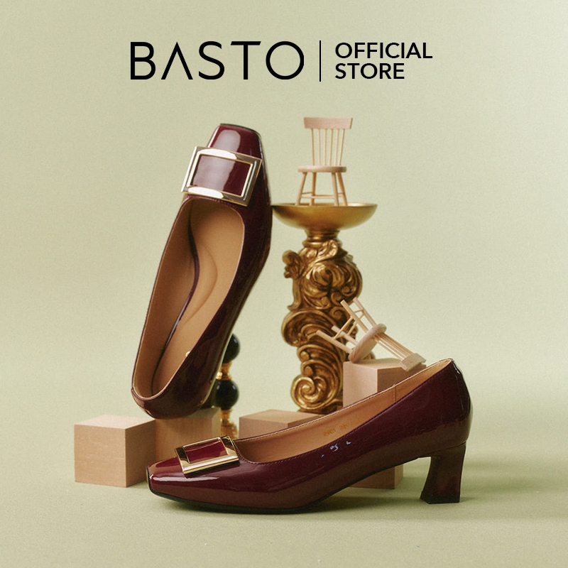 BASTO Women's High Heels Court Shoes รองเท้าส้นสูง รองเท้าส้นเข็ม K5803