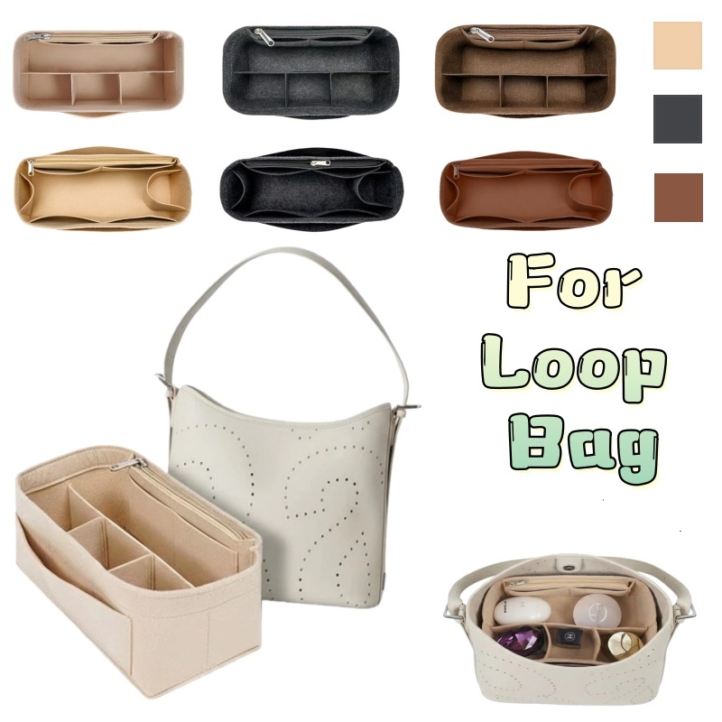 ถุงผ้าลายในกระเป๋า Rally Loop Hobo Bag Insert Organizer หนังสือผ้าใส่ของได้เยอะ ระบุช่องชัดเจน
