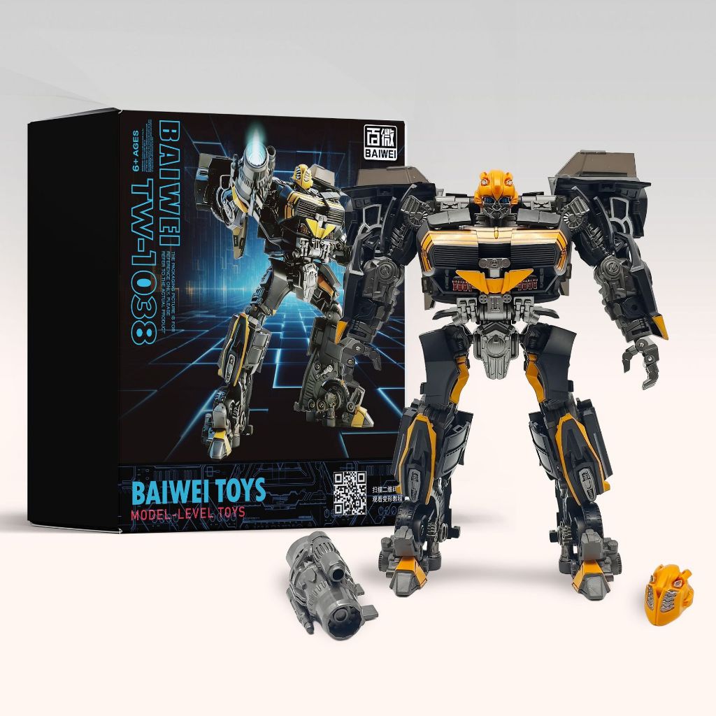 BaiWei TW1038 Transformation ของเล่น TW-1038 รถหุ่นยนต์ภาพยนตร์ Edition 4 รุ่น Scale Figure