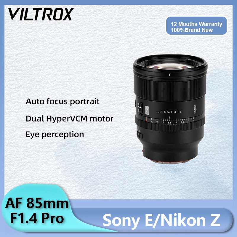 VILTROX 85mm F1.4 Pro AF Full Frame รูรับแสงขนาดใหญ่อัตโนมัติโฟกัสคงที่ภาพเลนส์อัตโนมัติสําหรับกล้อง