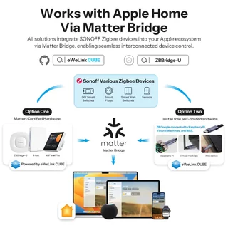 SONOFF MINI-ZB2GS-L Zigbee Protocol ไม่ต้องใช้ Neutral MINI DUO-L 2-Gang Zigbee สมาร์ทสวิทช์ Dual Channel อัจฉริยะอัพเกรดควบคุมด้วย Zigbee Hubs