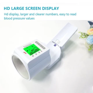Automatic Upper Arm Blood Pressure Monitor with Voice Report, Large Display, Inner Comfort Cuff, Heart Rate & Irregular Heartbeat Detection – Home Use for Elderly & Family