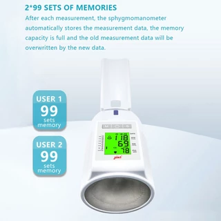 Automatic Upper Arm Blood Pressure Monitor with Voice Report, Large Display, Inner Comfort Cuff, Heart Rate & Irregular Heartbeat Detection – Home Use for Elderly & Family