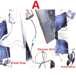 AR แว่นตา Hub ไม่มีรอยต่อ Multi-Device Type-C อะแดปเตอร์ชาร์จสําหรับ Xreal Beam Viture Rokid Station Rayneo XR USB-C