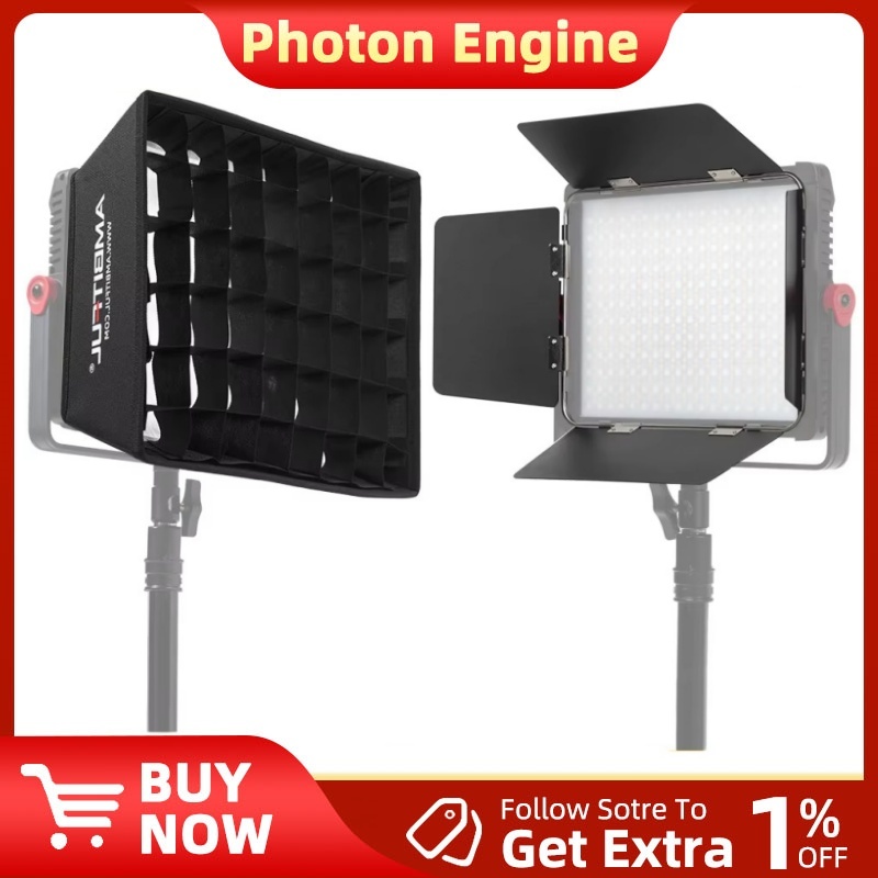 AMBITFUL P35R LED Video Panel Light Diffuser Honeycomb Grid Softbox Barn Door (Softbox /Barn Door เท