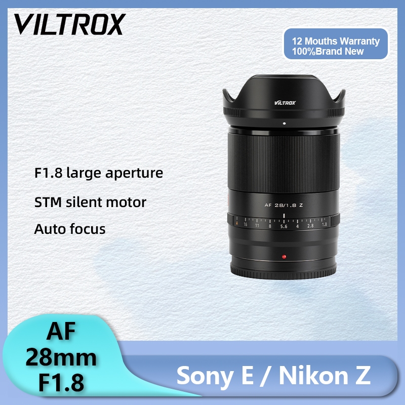 Viltrox 28mm F1.8 เลนส์กล้องฟูลเฟรมโฟกัสอัตโนมัติเลนส์มุมกว้างสําหรับ Sony A7 A7S A7R A7C A7II A7III