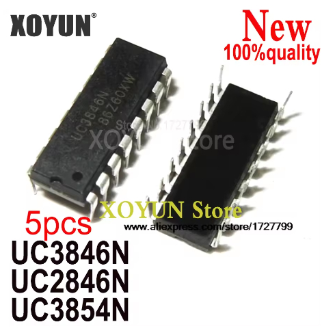 (5 ชิ้น) UC3846N UC2846N UC3854N DIP UC3846 UC2846 UC3854 ยี่ห้อ-ใหม่เดิม