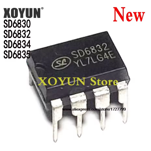 5PCS SD6830 SD6832 SD6834 SD6835 DIP8 ชิปไฟ IC
