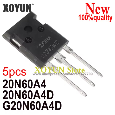 5 ชิ้นใหม่ 20N60A4 HGTG20N60A4 20N60A4D HGTG20N60A4D G20N60A4D TO-247