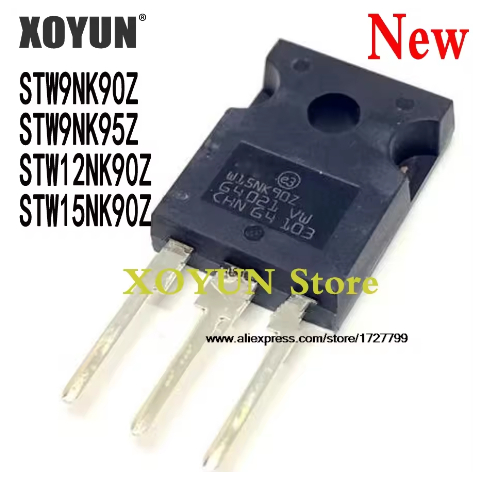 5 ชิ้น STW12NK90Z STW9NK90Z STW9NK95Z STW15NK90Z W12NK90Z W9NK90Z W9NK95Z W15NK90Z TO-247 MOS247 ทรา