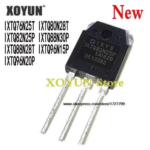 5 ชิ้น IXTQ76N25T IXTQ80N28T IXTQ82N25P IXTQ88N30P IXTQ88N28T IXTQ96N20P TO-3P ทรานซิสเตอร์ MOS