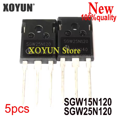 (5 ชิ้น) 100% ใหม่ SGW15N120 SGW25N120 GW15N120 GW25N120 IGBT TO-247 MOS ทรานซิสเตอร์