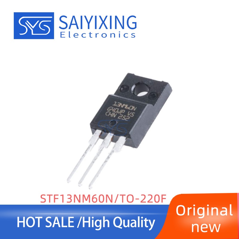 10PCS ใหม่ 13NM60N STF13NM60N TO-220F N ช่อง 600V ทรานซิสเตอร์ 13NM60