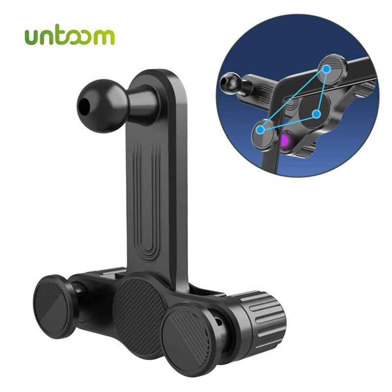Untoom รถโทรศัพท์ Mount 17 มม.ฐานหัวบอลสําหรับ Tesla รุ่น 3/Y/X/S รถจอแสดงผลด้านข้าง 360° อุปกรณ์เสริมติดรถยนต์แบบหมุนได้