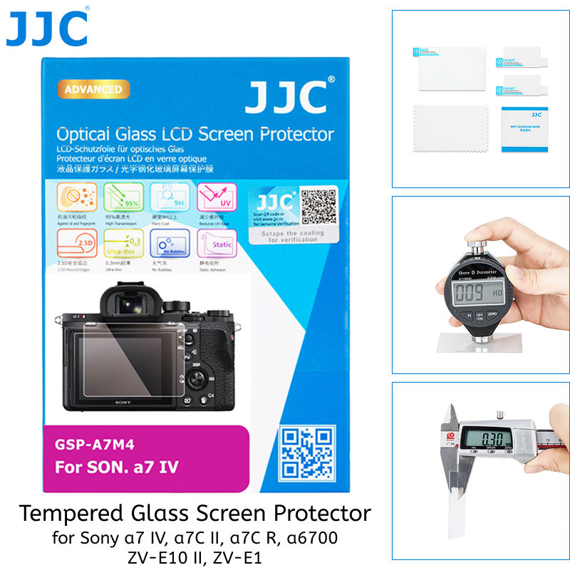 JJC ป้องกันหน้าจอสําหรับ Sony a7 IV ZVE10 II ZVE1 a6700 a7CR A7CII A7M4 ZV-E10 II ZV-E1 A7C R A7C II