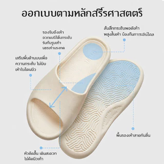UTUNE รองเท้าแตะในบ้าน สไตล์วินเทจไต้หวัน พื้นนุ่ม เบา กันลื่น รองรับอุ้งเท้า เดินเงียบ ใส่ในบ้าน ห้องน้ำ ออกแบบตามหลักสรีรศาสตร์ สำหรับคู่รัก