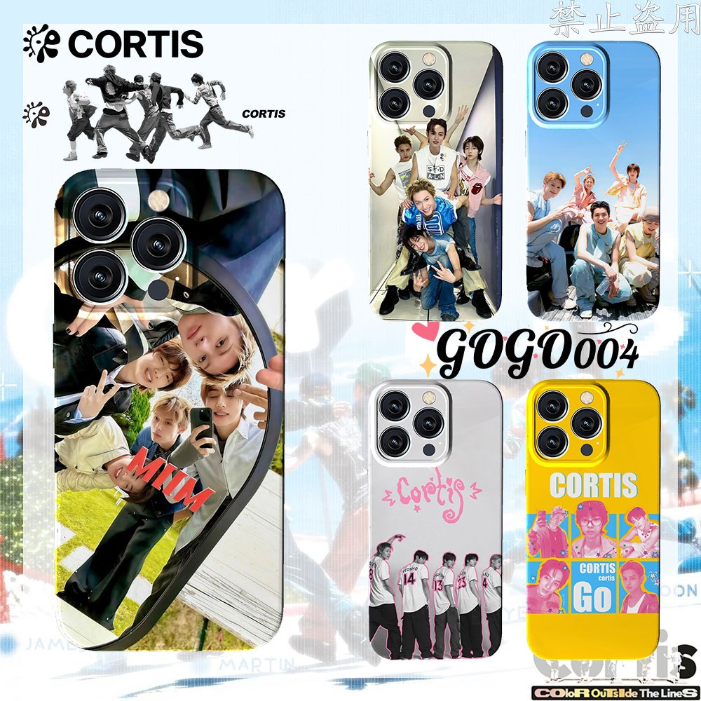 Cortis โทรศัพท์มือถือส่วนบุคคลกรณีต้นฉบับการ์ตูนฟิล์มเปลือกฝาครอบเหมาะสำหรับ iPhone Case#02