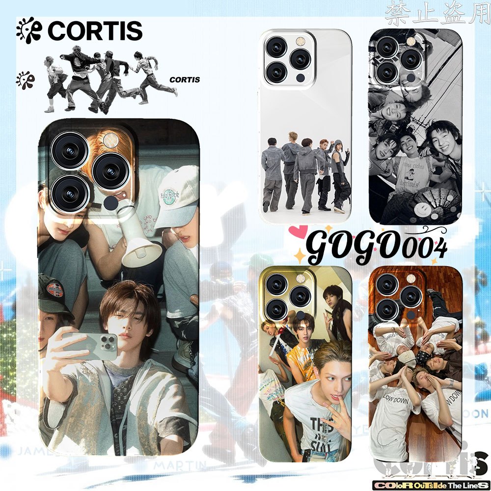 Cortis โทรศัพท์มือถือส่วนบุคคลกรณีต้นฉบับการ์ตูนฟิล์มเปลือกฝาครอบเหมาะสำหรับ iPhone Case#03