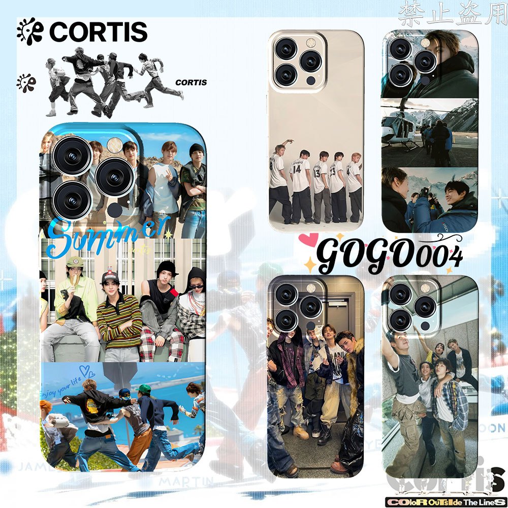 Cortis โทรศัพท์มือถือส่วนบุคคลกรณีต้นฉบับการ์ตูนฟิล์มเปลือกฝาครอบเหมาะสำหรับ iPhone Case#04