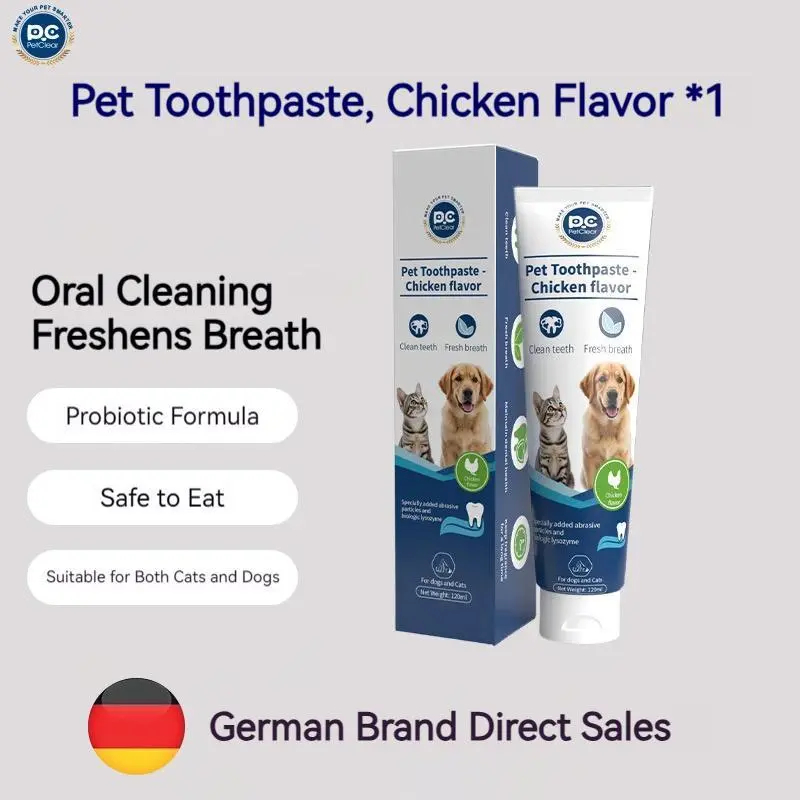 [ซื้อ 1 แถม 1] PetClear ยาสีฟันสุนัข รสไก่ 120g (แถมฟรี! แปรงนิ้วซิลิโคน) ลดกลิ่นปาก กินได้ ปลอดภัย - รูปที่ 7