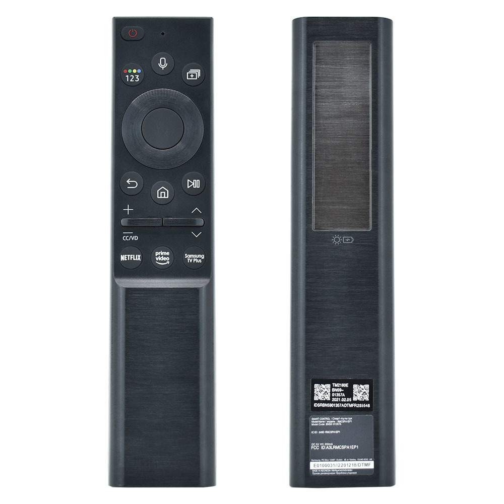BN59-01357F BN59-01357A Solar Voice Remote Replacement สําหรับ Samsung Smart TV, ใช้งานร่วมกับ BN59-01330A, BN59-01266A, BN59-01298A, BN59-01312A, Solar Charging Smart TV Remote