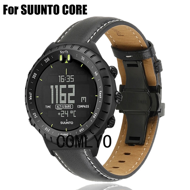 สําหรับ Suunto Core สมาร์ทสายนาฬิกาผู้หญิงผู้ชายหนังแท้สายรัดข้อมือนาฬิกา TOP สร้อยข้อมือคุณภาพ