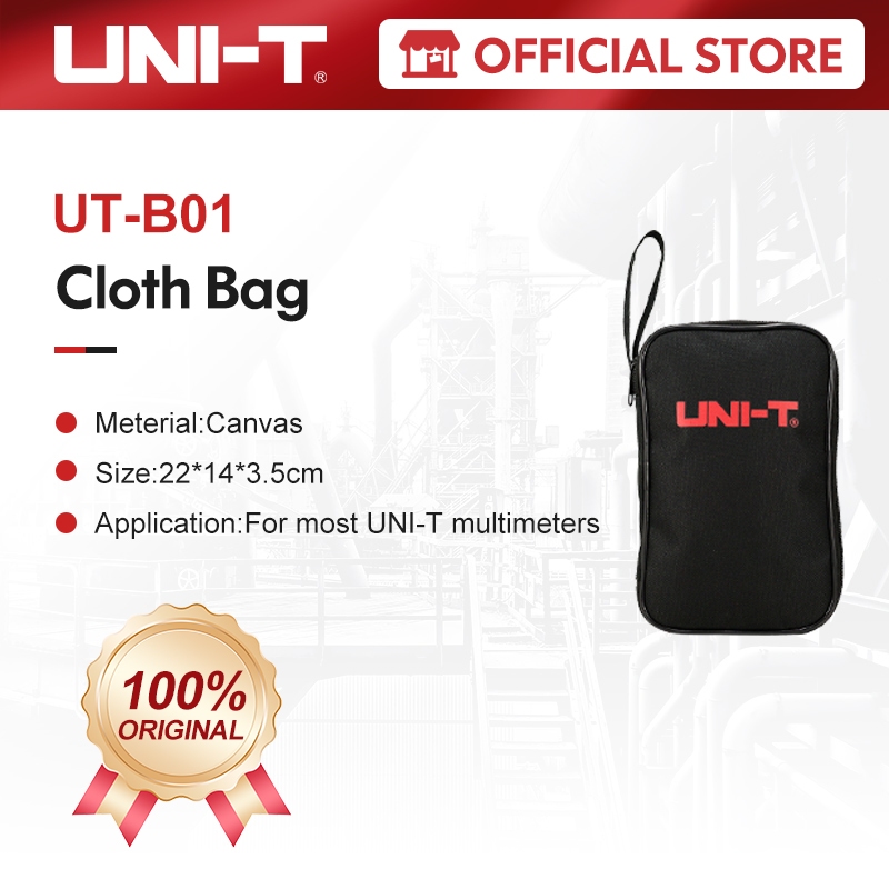 UNI-T UT-B01 กระเป๋าต้นฉบับสีดําสําหรับมัลติมิเตอร์แบบดิจิตอล UNI-T ส่วนใหญ่