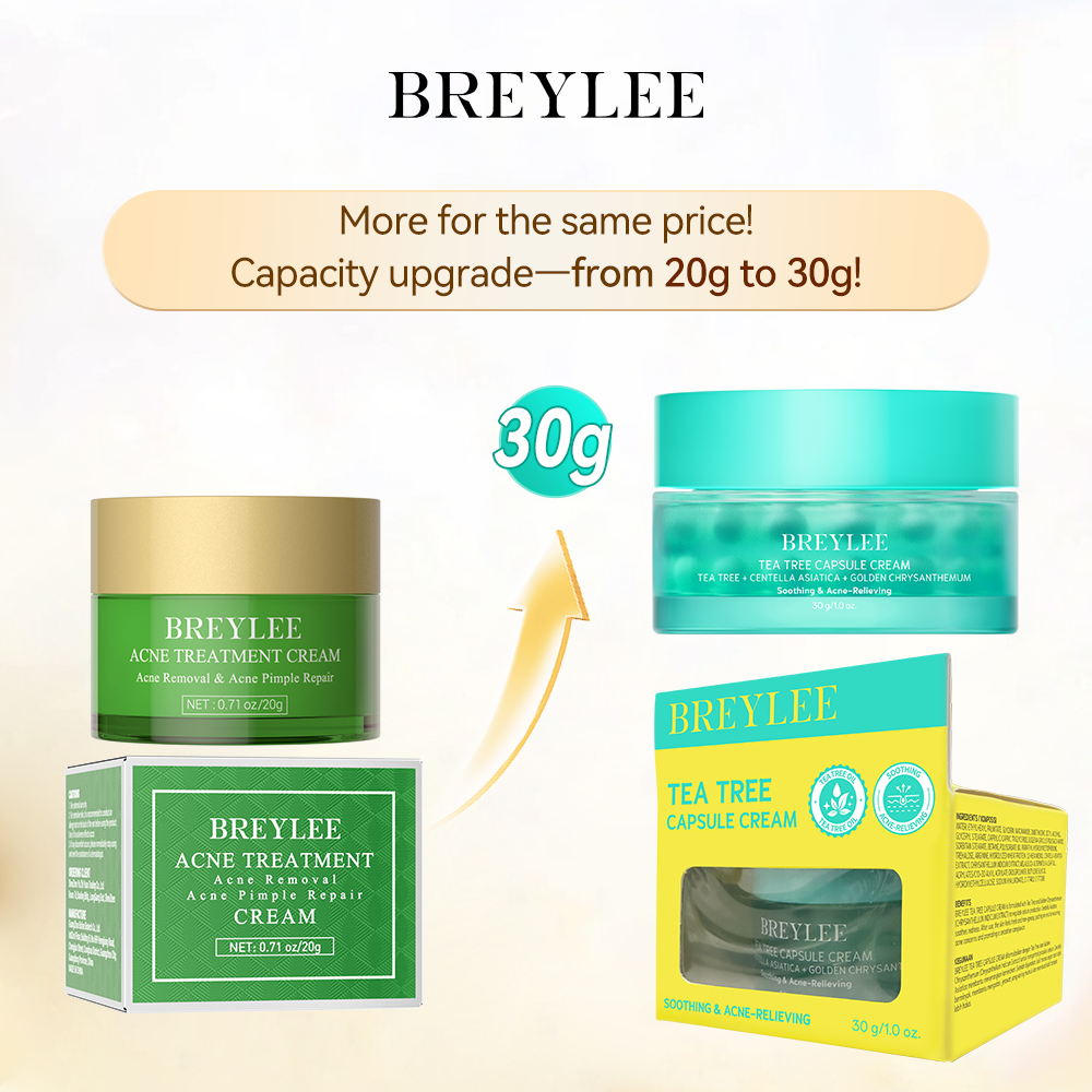 BREYLEE Tea Tree Capsule ครีมรักษาสิว 30g