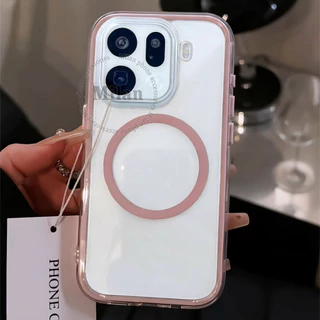 เคสสำหรับ OPPO Find X9 X8 X9S เคสสำหรับ OPPO Find X9 Ultra เคสสำหรับ OPPO Find X9 X8 Pro โทรศัพท์แม่เหล็กแบบเรียบง่ายและมีสีสัน กันกระแทกแบบนุ่มสามในหนึ่งเดียว