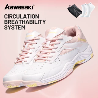 KAWASAKI รองเท้าแบดมินตัน สำหรับผู้ชายและผู้หญิง ออกแบบมาเพื่อมืออาชีพ ป้องกันการลื่น ทนทาน และดูดซับแรงกระแทก ในสไตล์ย้อนยุค เค4ข50-ค32011