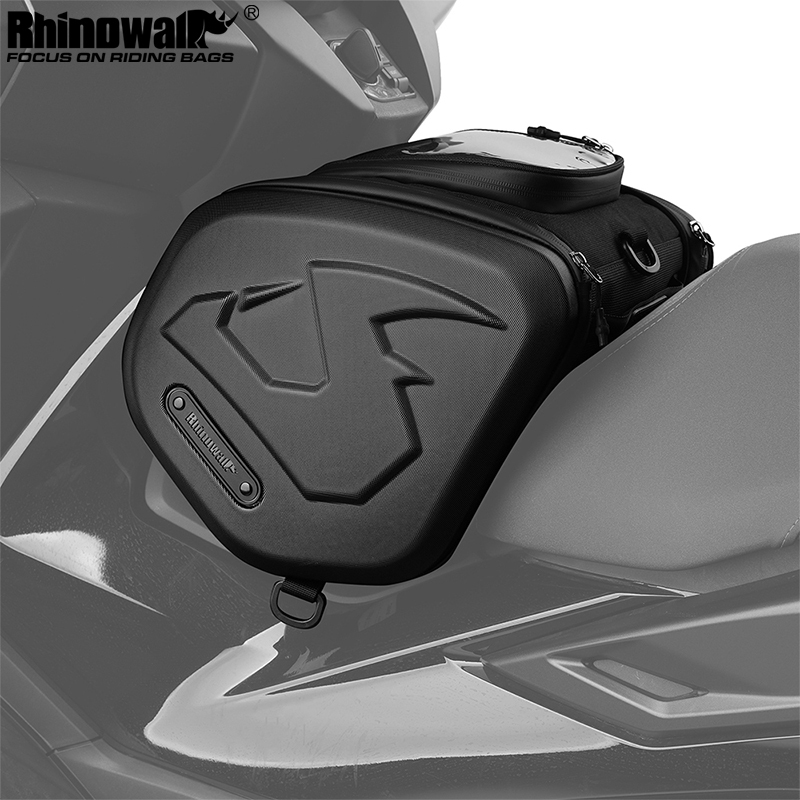 Rhinowalk Fortress Series - Motor Scooter tunnel Bag Hard Sheel Pedal Motorcycle Triangle Pack Bag(16L)