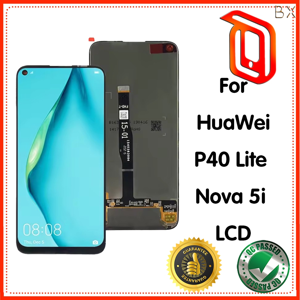 สําหรับ HuaWei P40 Lite Nova 5i LCD JNY-LX1 จอแสดงผล Touch Digitizer หน้าจอสําหรับ HuaWei Nova 6 SE 