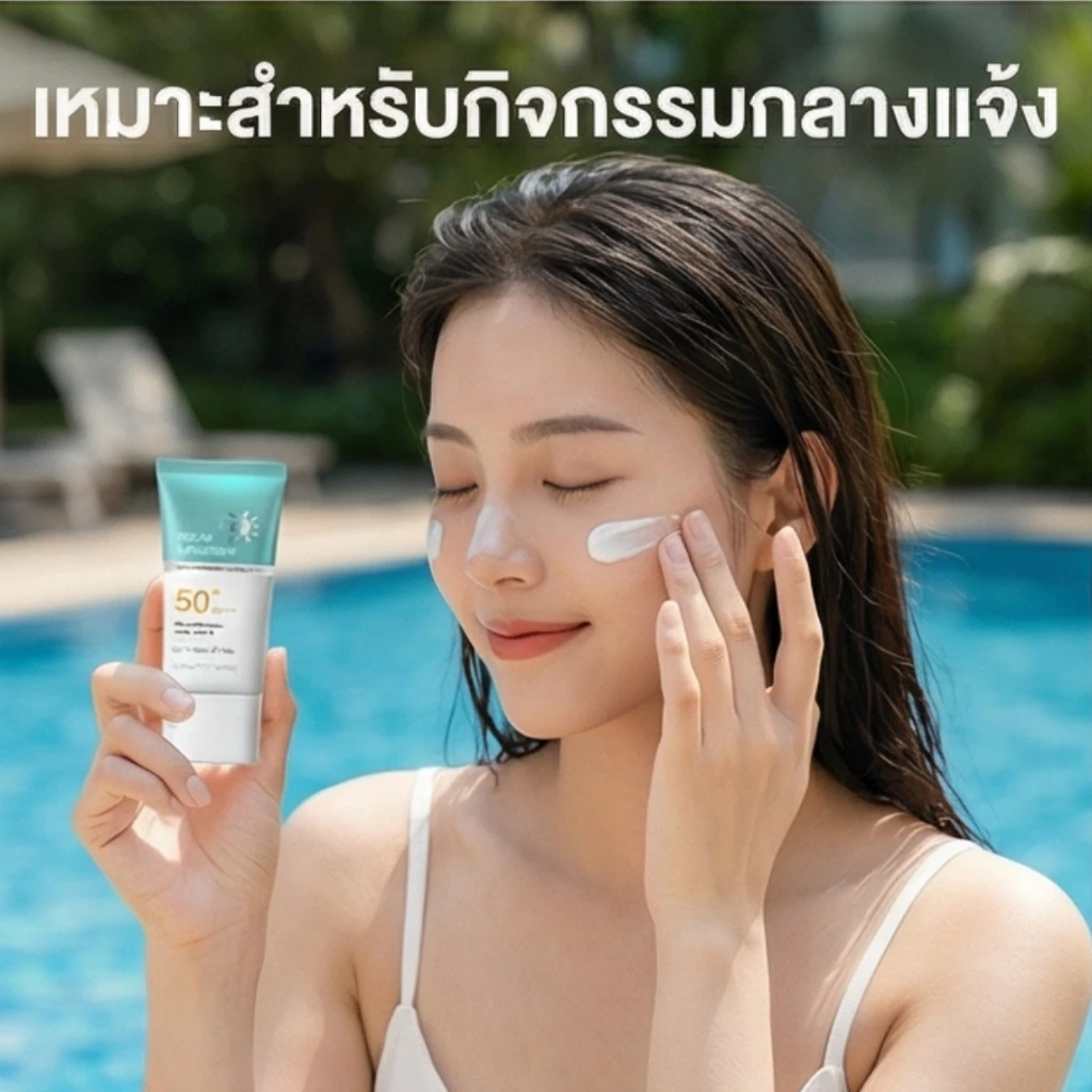 [ซื้อ 1 แถม 1] กันแดดแบบแท่ง SPF50+ PA+++ ทาทับเมคอัพได้ ไม่วอก กันน้ำ พกพาง่าย ใช้ได้ทั้งหน้าและตัว กันแดดที่เป็นมิตรต่อการเดินทางสําหรับใบหน้าและร่างกาย thumbnail 8