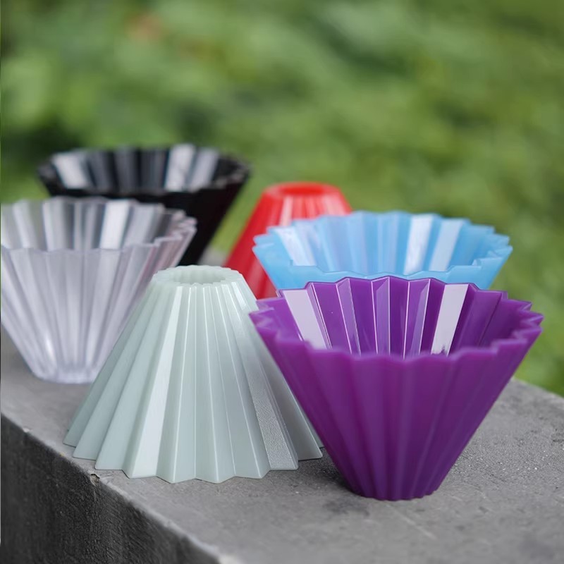 Origami V60 เค้ก origami S ขนาดถ้วยกรอง Hand-Brewed ถ้วยกาแฟกรองเรซินในประเทศที่วางแก้วพื้นผิว Frost