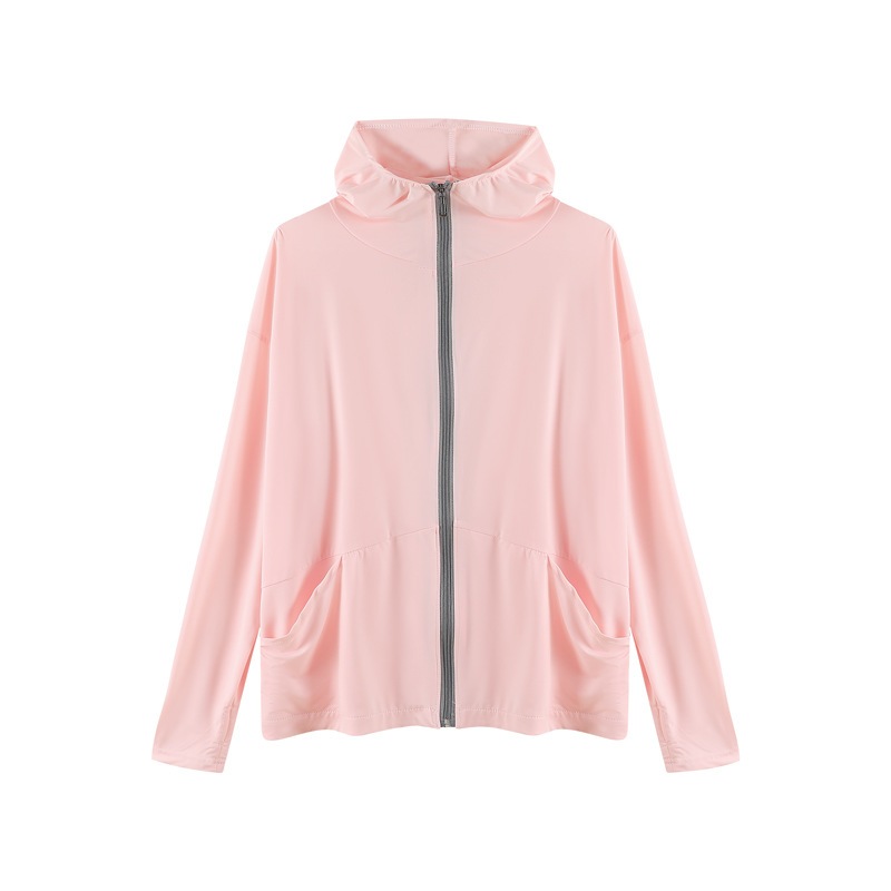 เสื้อคลุมกันแดดผ้าเย็นผู้หญิง Jeanswest แบบบางเบาระบายอากาศดี แจ็กเก็ตทรงหลวมแฟชั่นร้อน ใหม่ล่าสุด - รูปที่ 2