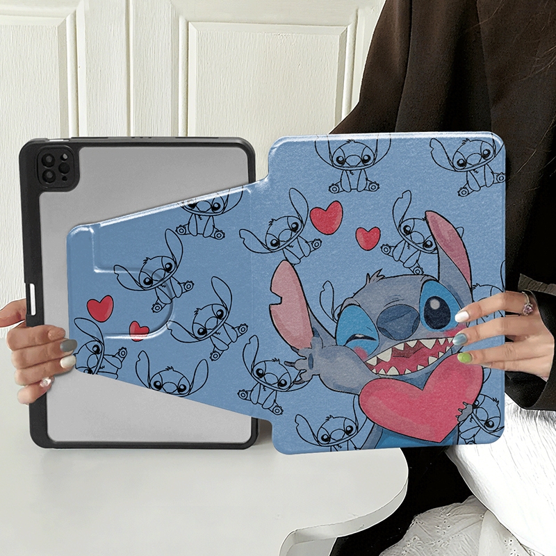 สําหรับ OPPO Pad 5 Matte Display Edition 2026 12.1 Pad5 Air 5 การ์ตูนน่ารัก 306° เคสแท็บเล็ตฝาพับขาตั้งหมุนได้ รองรับ oppo padair5