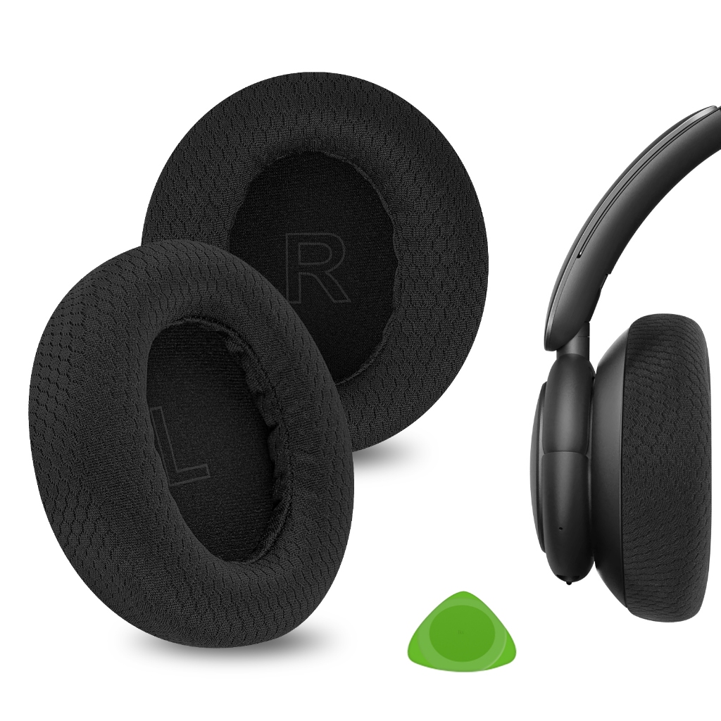 Geekria ผ้าตาข่ายเปลี่ยนแผ่นรองหูฟังสําหรับ Anker Soundcore Life Q30/Q30i/Q35 หูฟังแผ่นรองหูฟัง, ชิ้