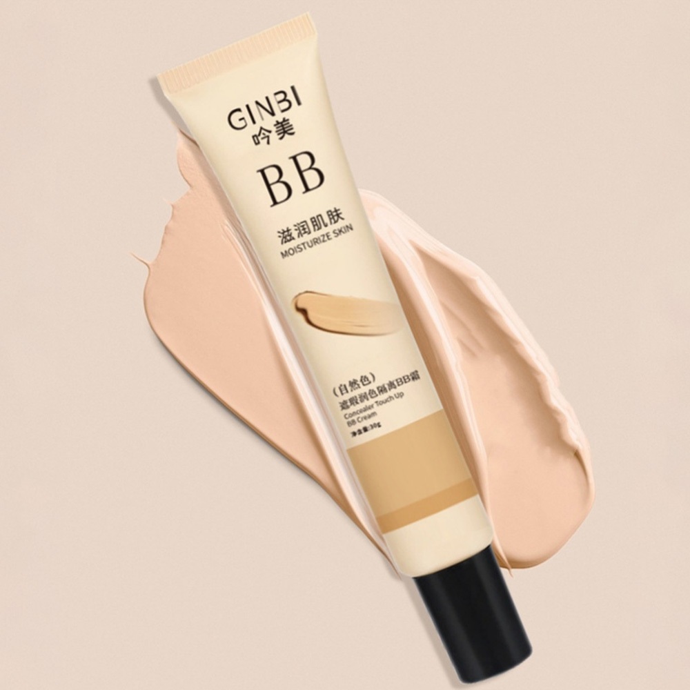 【FREE GIFT】GINBI Liquid Foundation BB Cream Brightens Skin Tone Isolation Lasting Non-Greasy Student Waterproof Moisturizing Liquid Foundation - รูปที่ 4