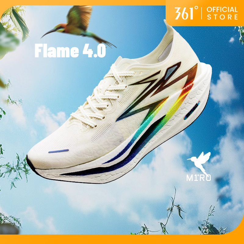 361Degrees Flame 4.0 ผู้ชายผู้หญิงรองเท้าวิ่งมืออาชีพมาราธอน 672512205 672512254